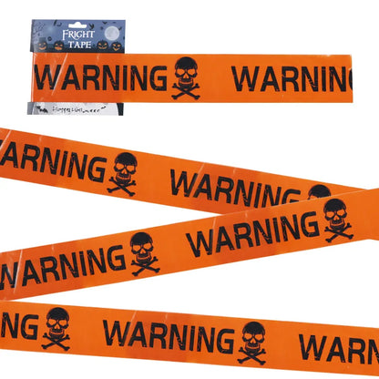 Halloween Danger Zone Warning Tape – 6M Spooky Party Prop for Windows, Walls & Haunted Decor