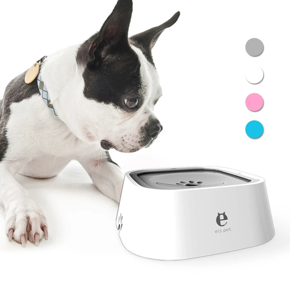 1.5L Spill-Proof Floating Pet Water Bowl – No Mess, Clean Drinking for Cats & Dogs.
