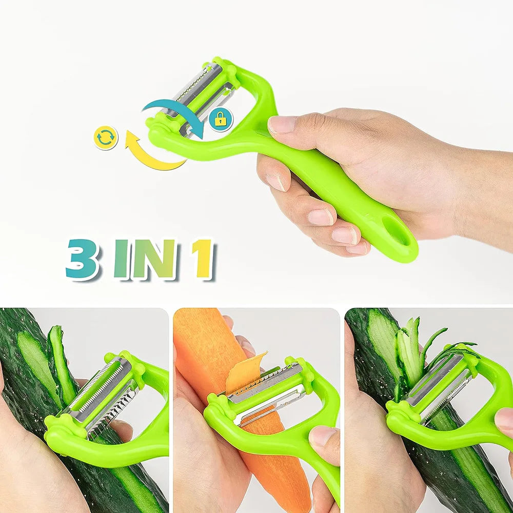 Herb Prep Kit- 5 Blade Scissors, Herb Stripper, Peeler.