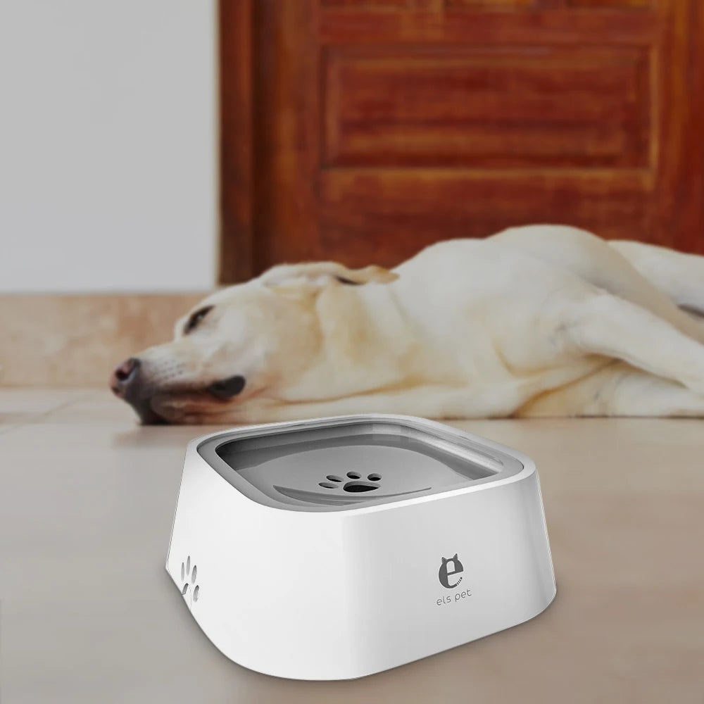 1.5L Spill-Proof Floating Pet Water Bowl – No Mess, Clean Drinking for Cats & Dogs.