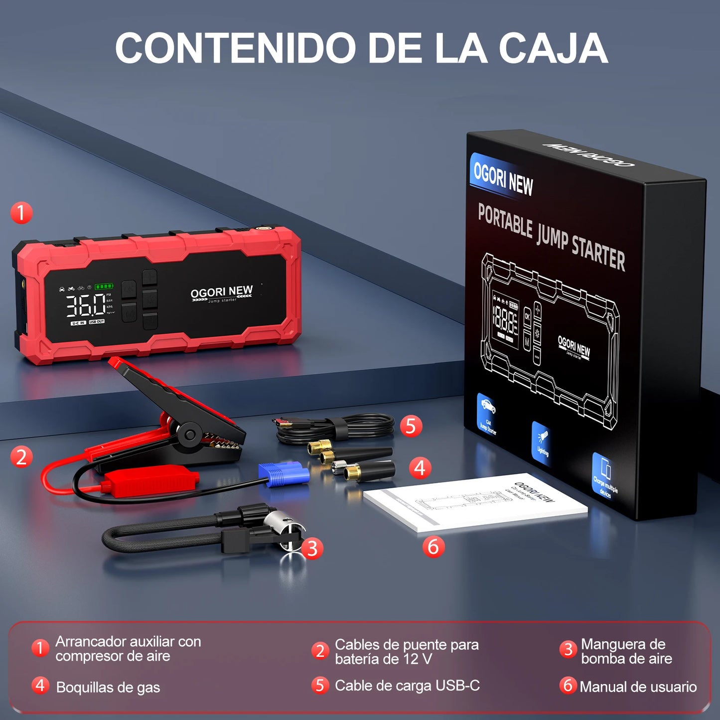 UltraBoost 7000A Car Jump Starter – All‑in‑One Roadside Rescue Tool.