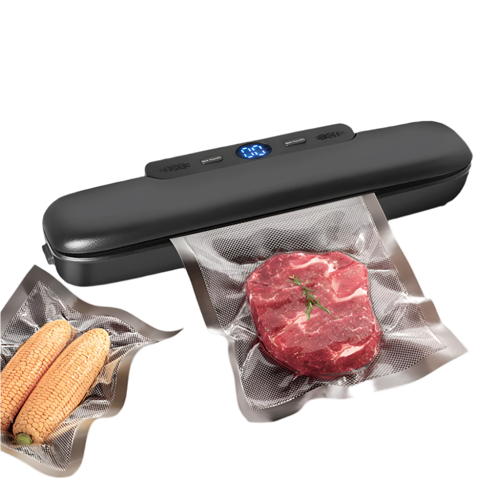 Vacuum Sealer with 10 Bags - Ideal for Meal Prep & Sous Vide Cooking! Maximize Freshness and Flavor!.