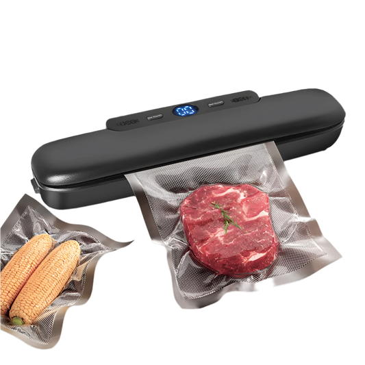 Vacuum Sealer with 10 Bags - Ideal for Meal Prep & Sous Vide Cooking! Maximize Freshness and Flavor!.