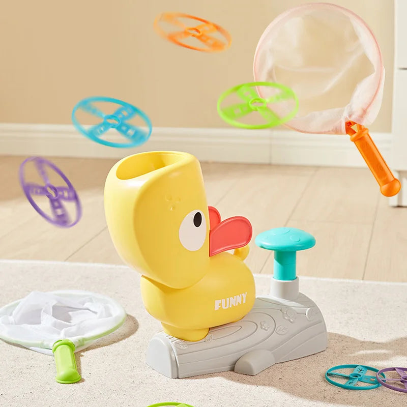 Run, Chase & Catch – Outdoor Flying Disc Launcher Toy for Active Kids (Ages 3+).