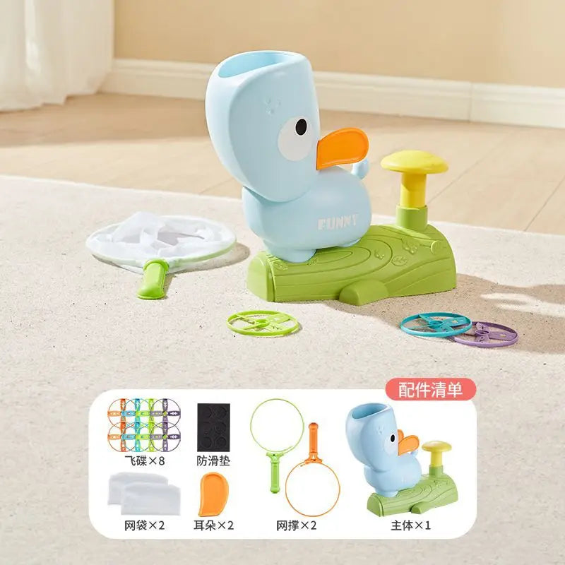 Run, Chase & Catch – Outdoor Flying Disc Launcher Toy for Active Kids (Ages 3+).