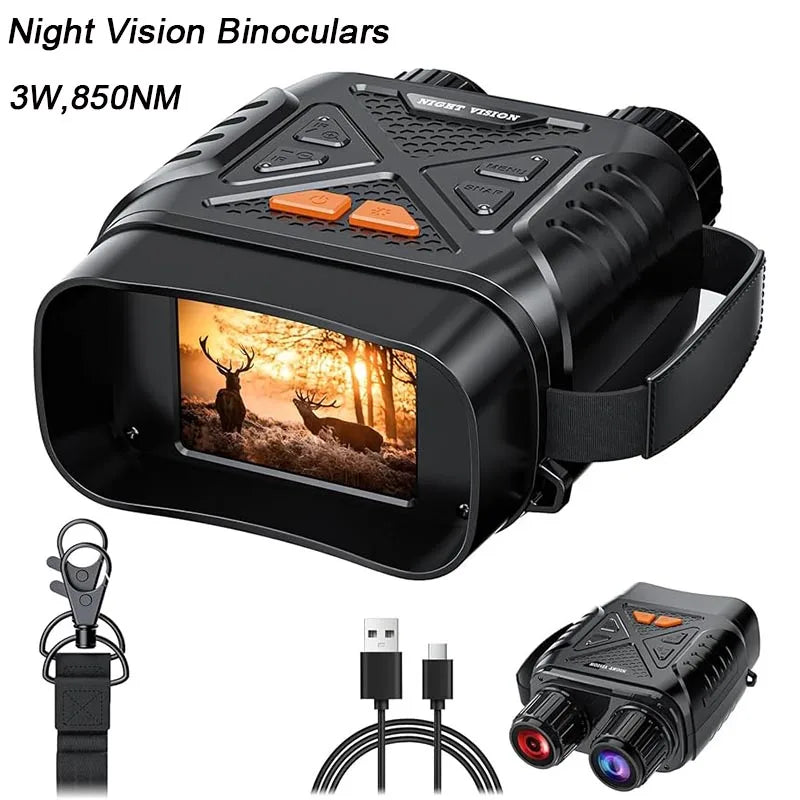1080P Night Vision Binoculars – 10x Zoom, 800m Infrared.