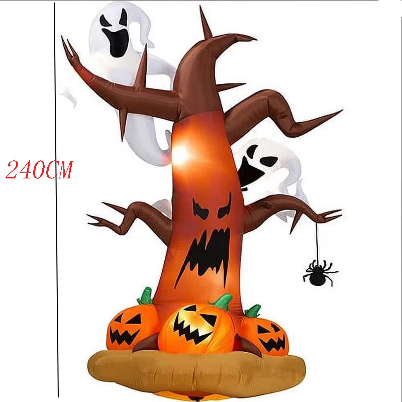  Outdoor Halloween Toys Decoration LED Lighted Inflatable Pumpkin Ghost Skeleton Skull Spider Halloween Party Proops