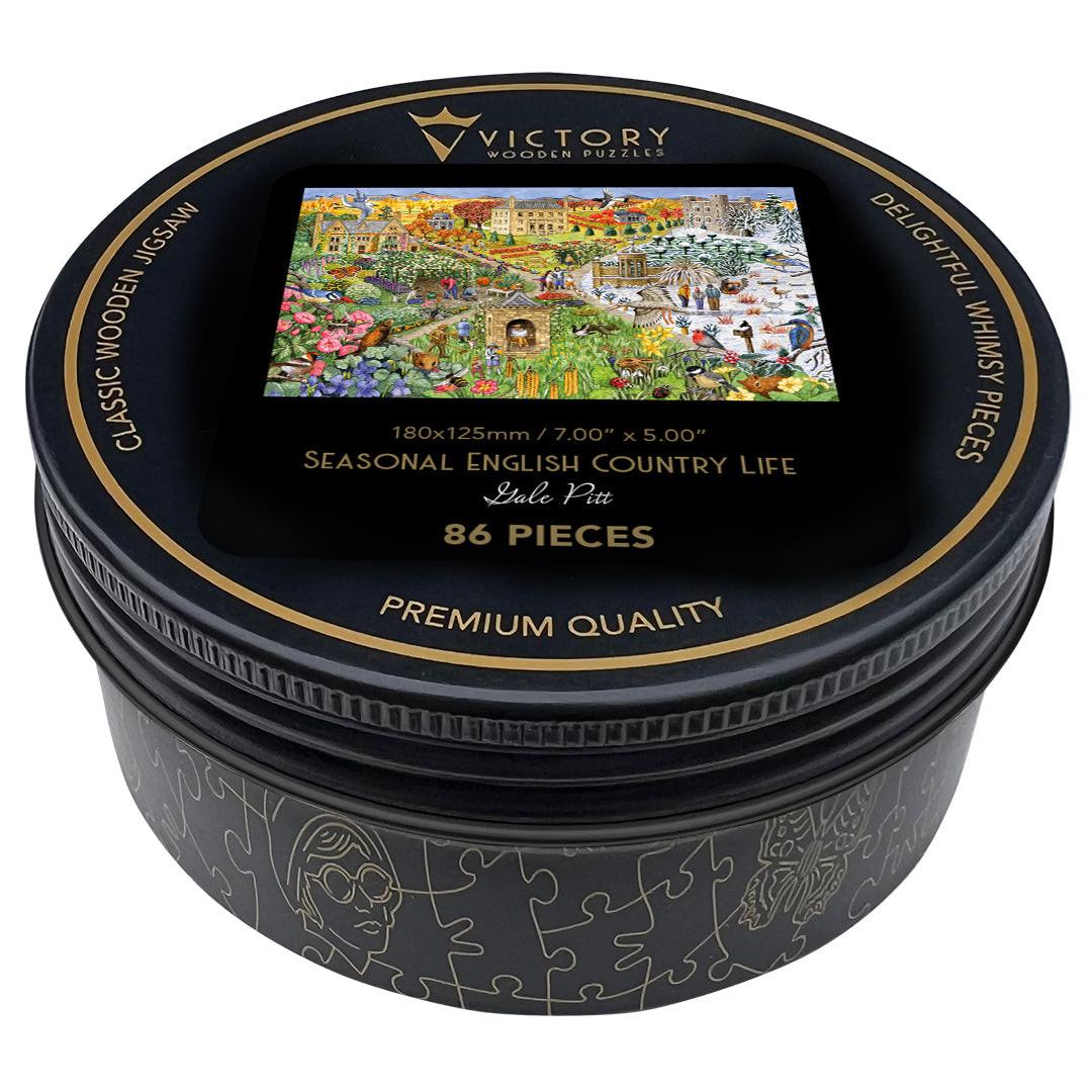 Seasonal English Country Life Travel Mini Puzzle.