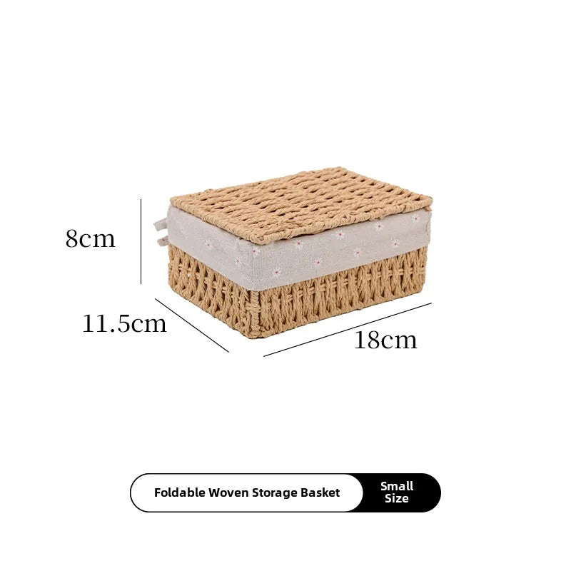 Wicker Storage Basket – Versatile Organizer for Toys, Clothes, Cosmetics & More