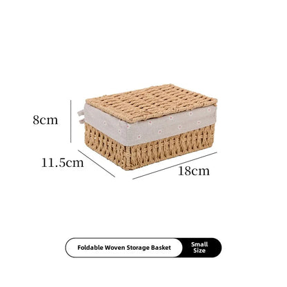 Wicker Storage Basket – Versatile Organizer for Toys, Clothes, Cosmetics & More