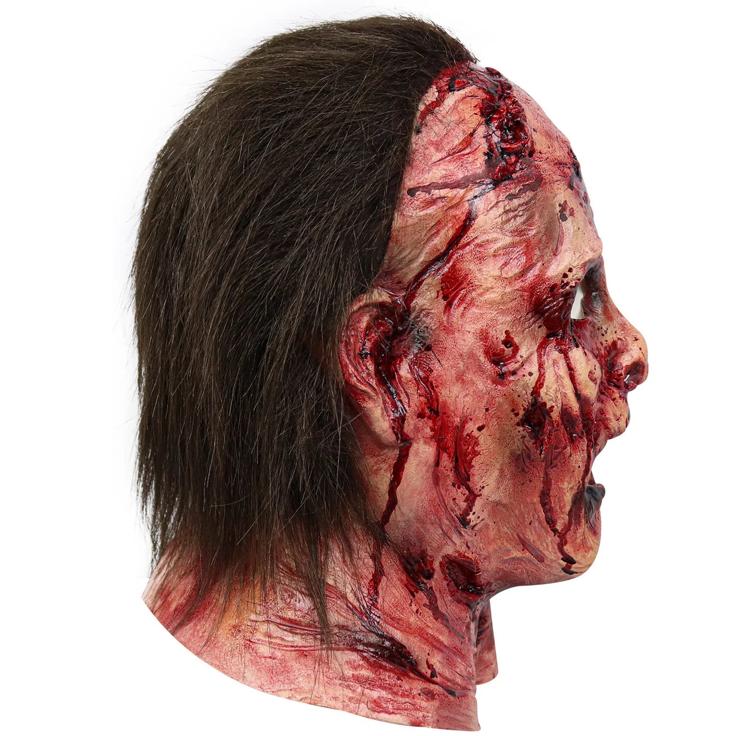 2025 Halloween Silicone Scary Ghoul / Zombie Mask - Funny Headgear for Parties and Events