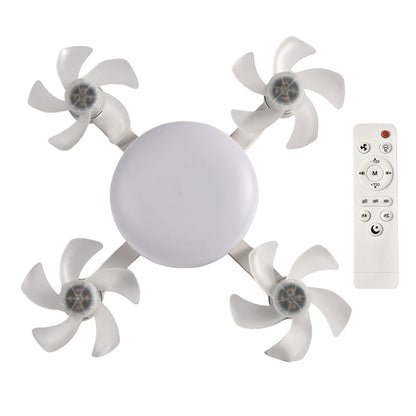 Drone Fan Light E27 Universal Dimming Fan with Remote Control for Home Living Room Bedroom Silent Ceiling Fan Light 50/60W.