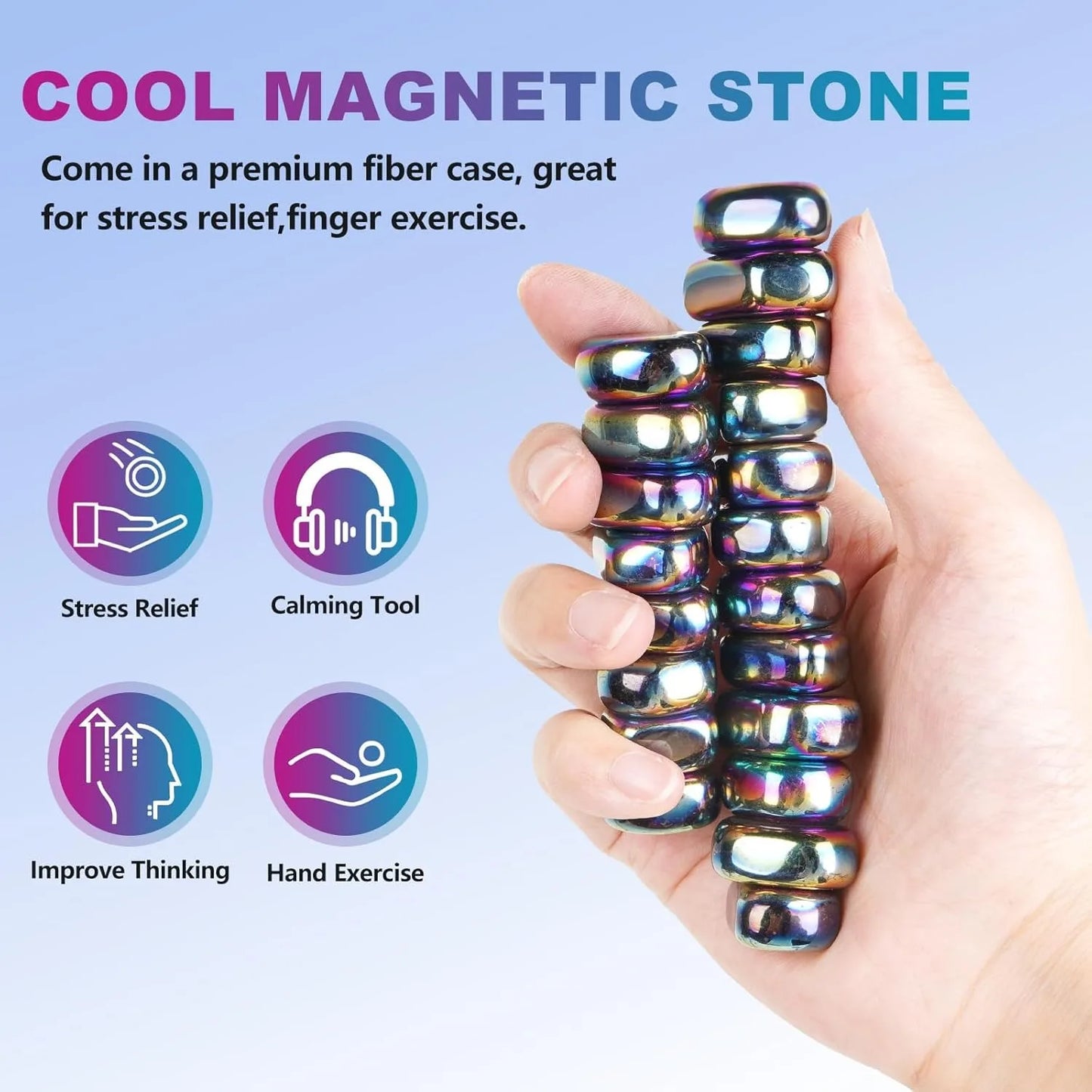 Magnetic Stones & Balls – Chess Game Pieces, Fidget Toy & Desk Accessory – 50% OFF Today