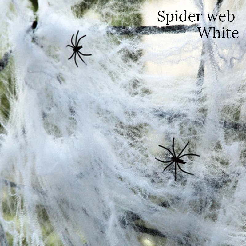 Stretchy Spider Web Halloween Decor – 6M to 9M Fake Cobwebs in Multiple Colours