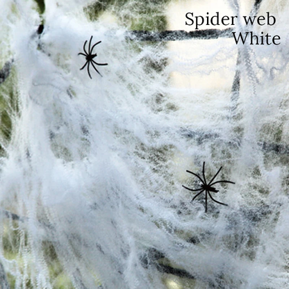 Stretchy Spider Web Halloween Decor – 6M to 9M Fake Cobwebs in Multiple Colours