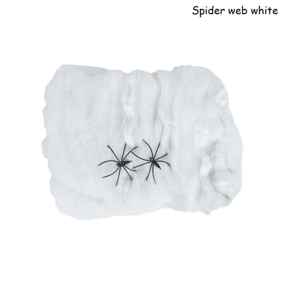 Stretchy Spider Web Halloween Decor – 6M to 9M Fake Cobwebs in Multiple Colours