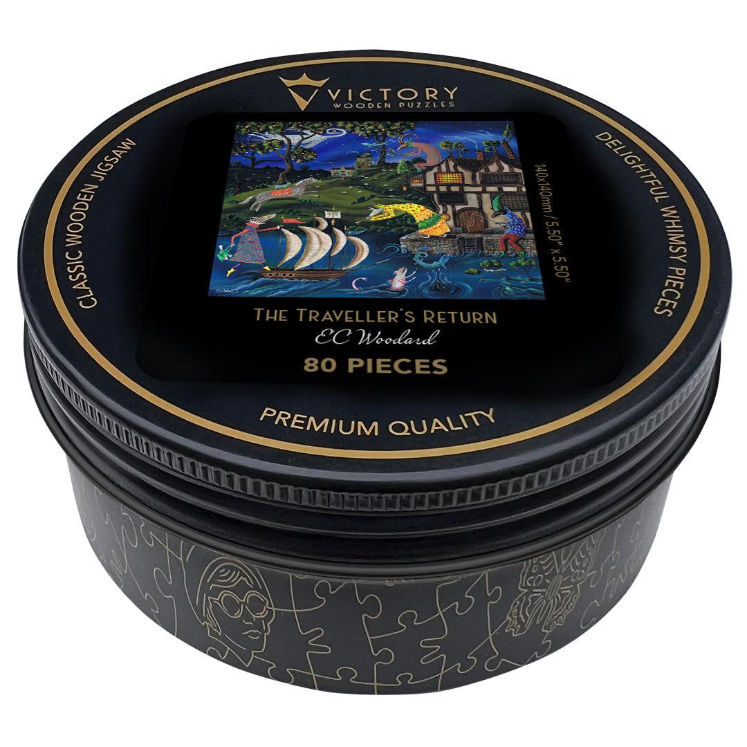 The Traveller’s Return – Travel Mini Wooden Jigsaw Puzzle.