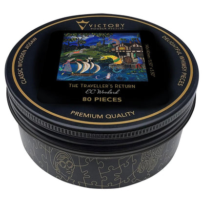 The Traveller’s Return – Travel Mini Wooden Jigsaw Puzzle.