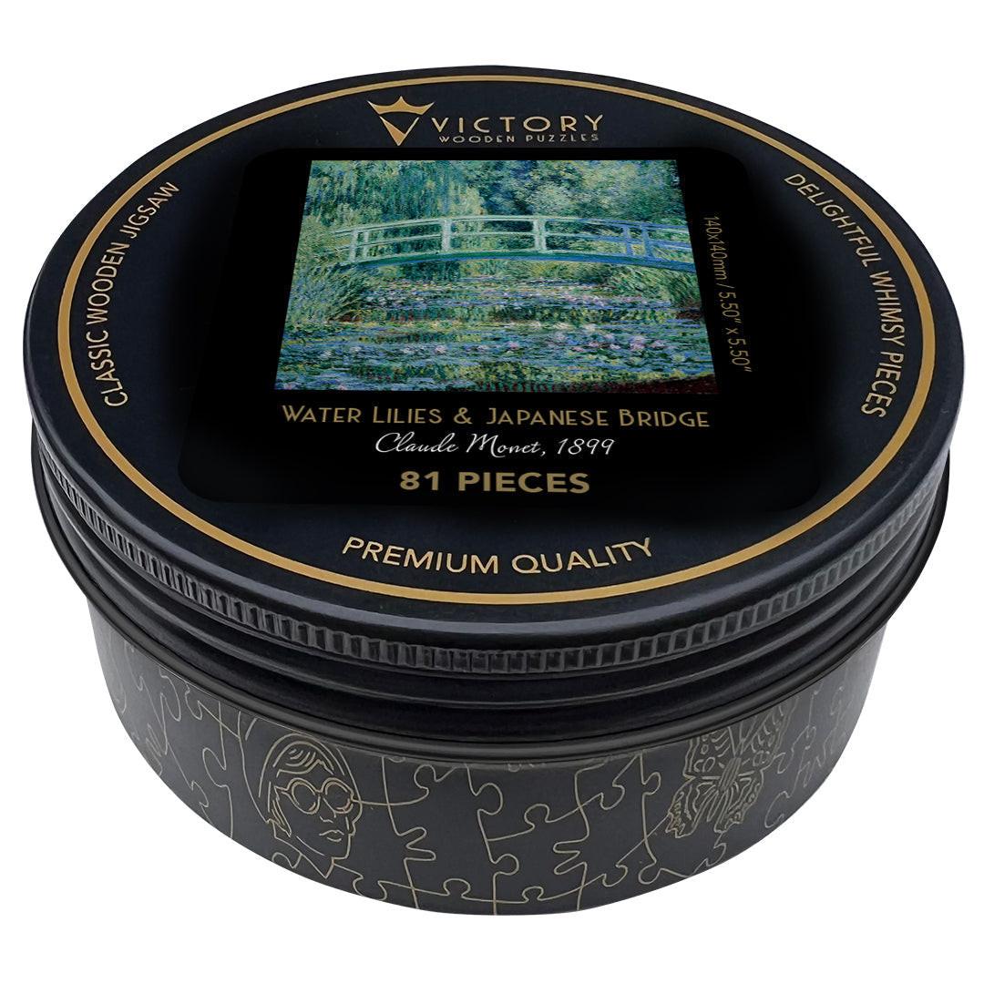 Water Lilies & Japanese Bridge – Travel Mini Wooden Jigsaw Puzzle.