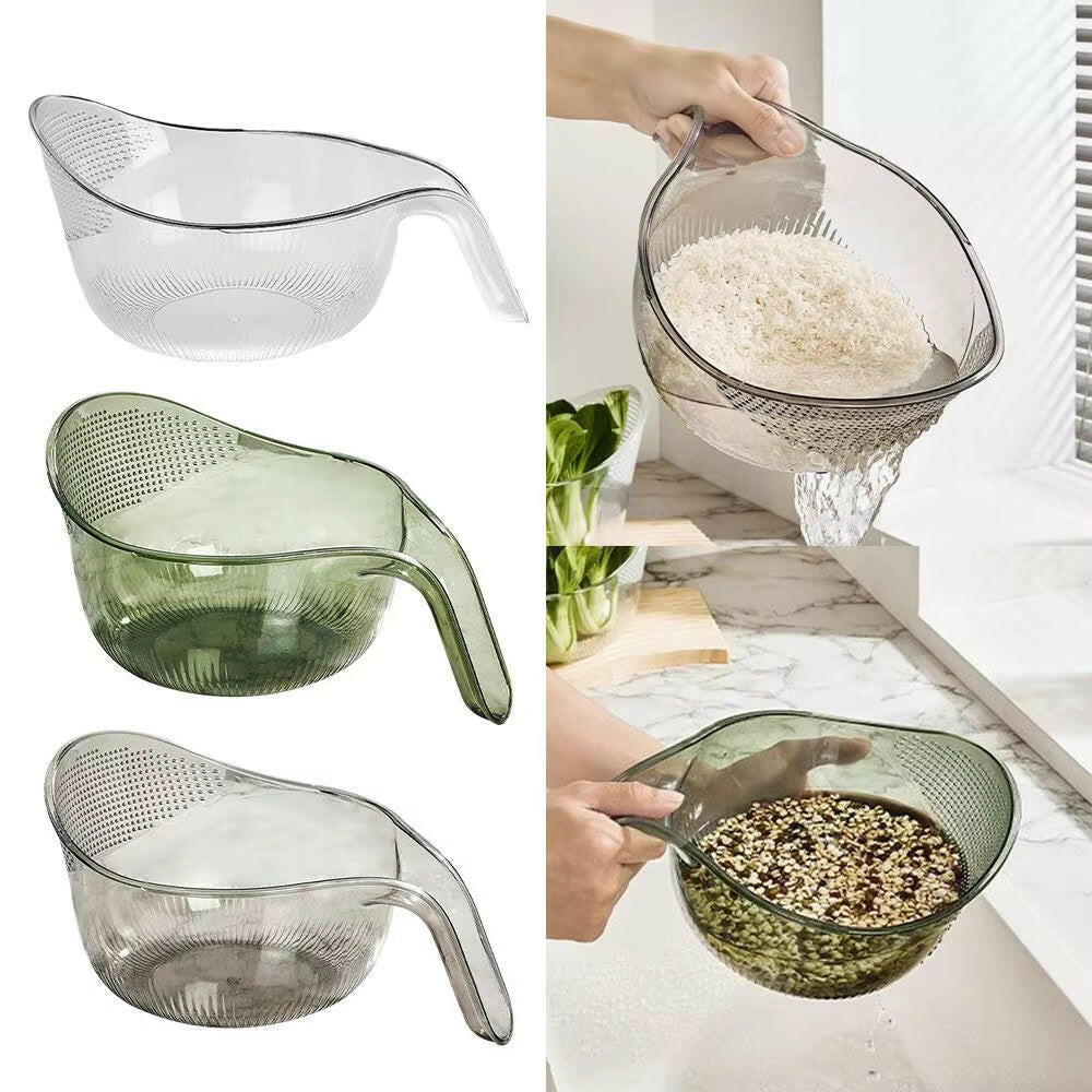 Transform Your Cooking Experience with Our Versatile Rice Washing Bowl - Durable Plastic Colander for Easy Food Prep!.