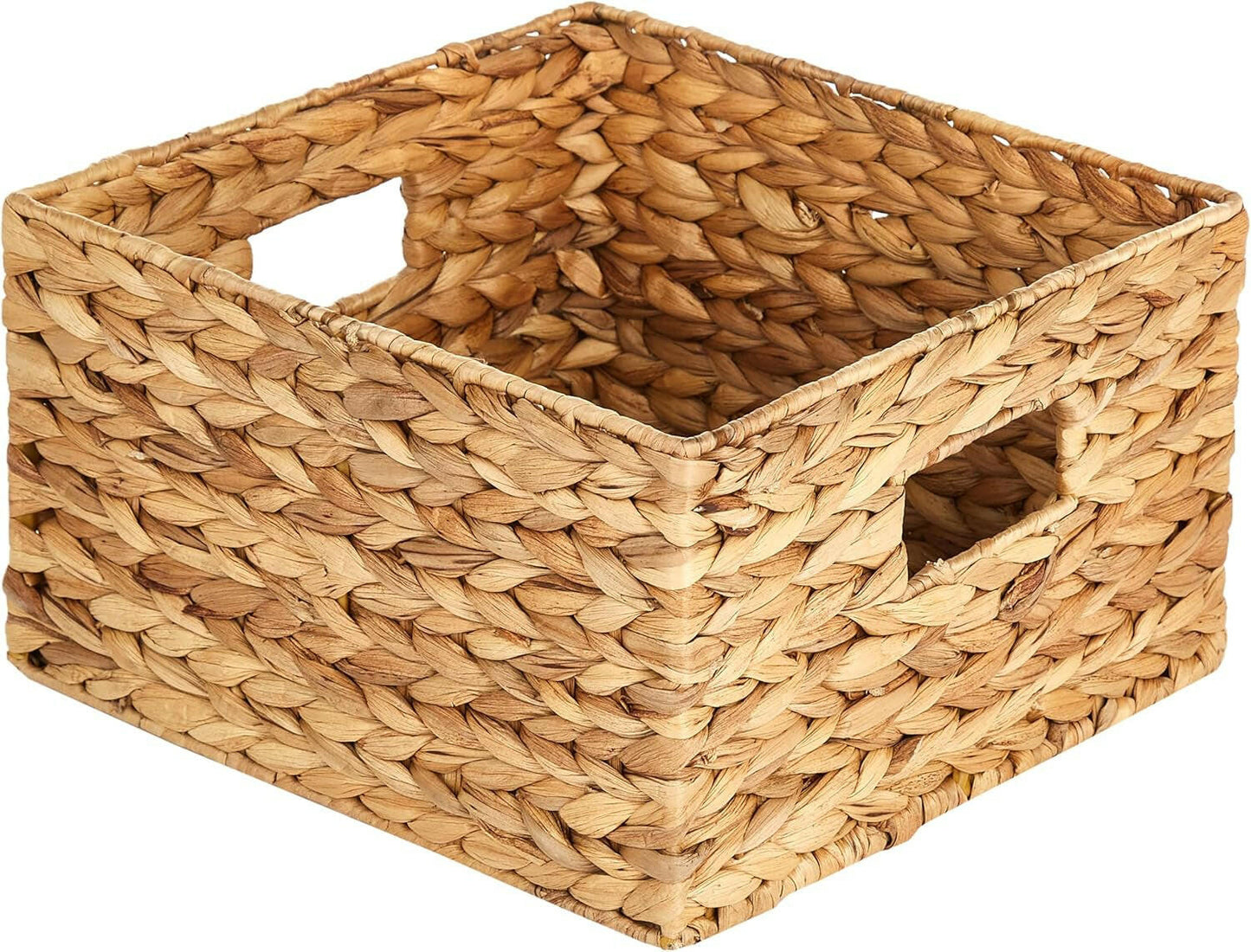 Eco-Friendly Woven Water Hyacinth Nesting Storage Baskets – Set of 3 | Natural Finish | Multi-Size | Home & Kitchen Organization