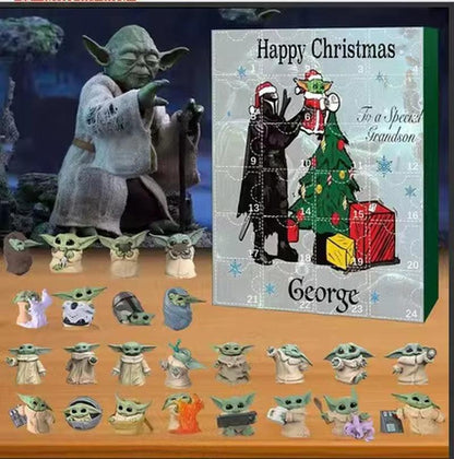 Star Wars Baby Yoda Advent Calendar – 24 Days of Grogu Mini Figure Surprises, Christmas Countdown Gift for Kids & Collectors.