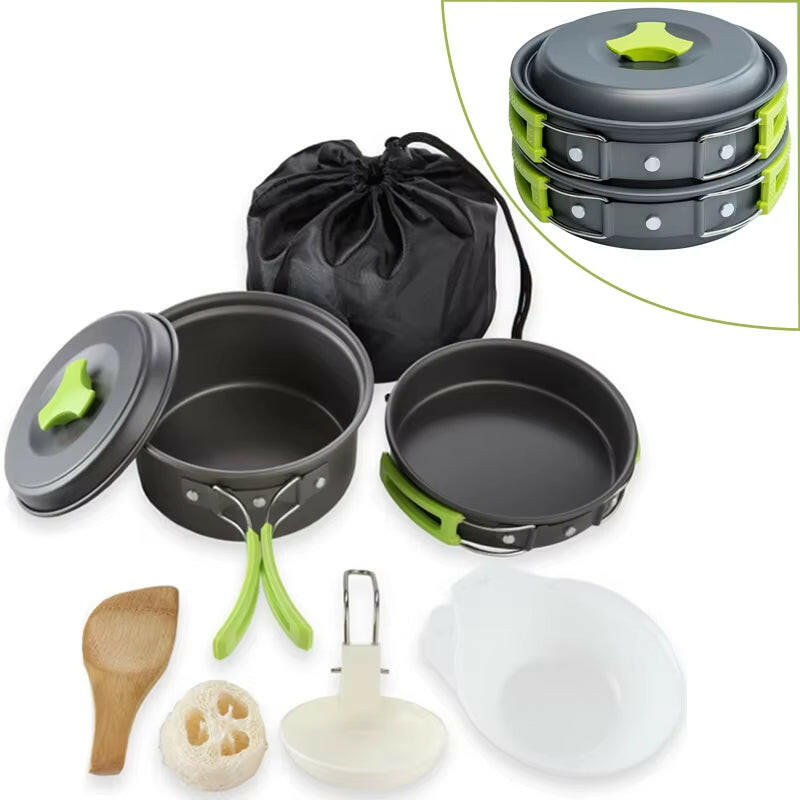 Complete Lightweight Camping Cookware Set.