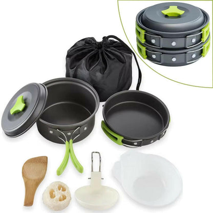 Complete Lightweight Camping Cookware Set.