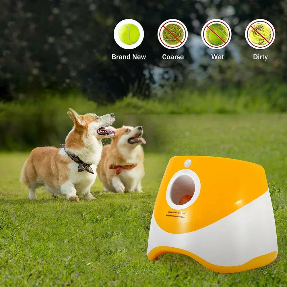 Automatic Dog Ball Launcher – Endless Fetch Fun with 3 Distance Settings for Happy, Active Dogs