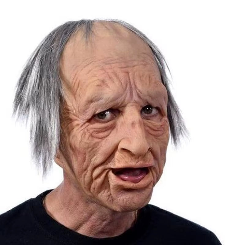 Unleash the fun this Halloween with our 2025 Wrinkled Head  Full Mask!