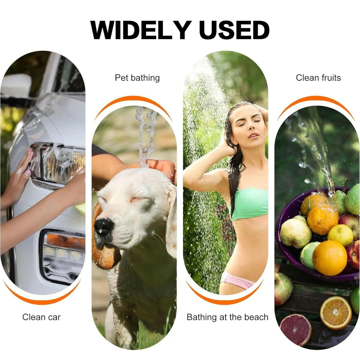 Rechargeable Portable Camping Shower with Smart Digital Pump - No Electricity Required