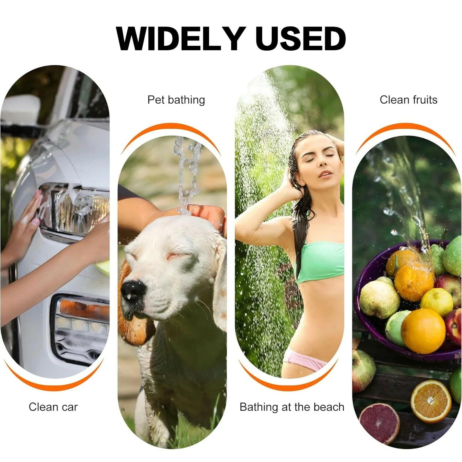 Rechargeable Portable Camping Shower with Smart Digital Pump - No Electricity Required