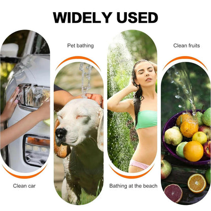 Rechargeable Portable Camping Shower with Smart Digital Pump - No Electricity Required