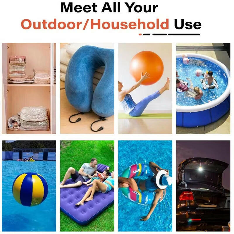 3-in-1 Inflator, Deflator & Light for Air Mattresses, Bicycles & Inflatables!.
