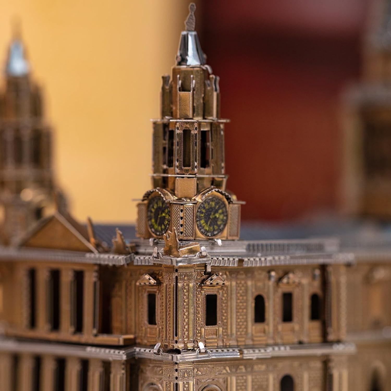 3D Metal Puzzle for Adult Saint Paul'S Cathedral, Assembled Religious Architecture Notre Dame Cathedral Model Kits Miniature Building, Birthday Gift Home Decor
