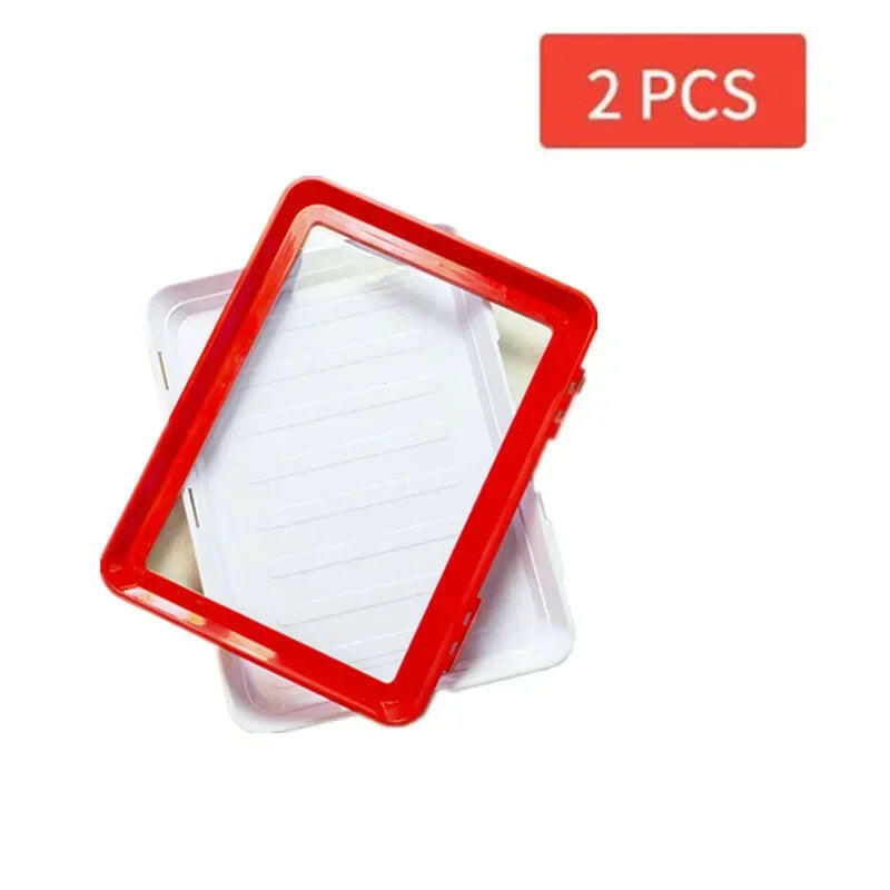 Reusable Food Preservation Tray for Seafood, Beef, and Ham - Keep Your Freshness with This Refrigerator Organizer!.