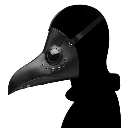 PU Leather Plague Doctor Mask – Steampunk Gothic Costume Prop for Halloween, Cosplay & Masquerade Events