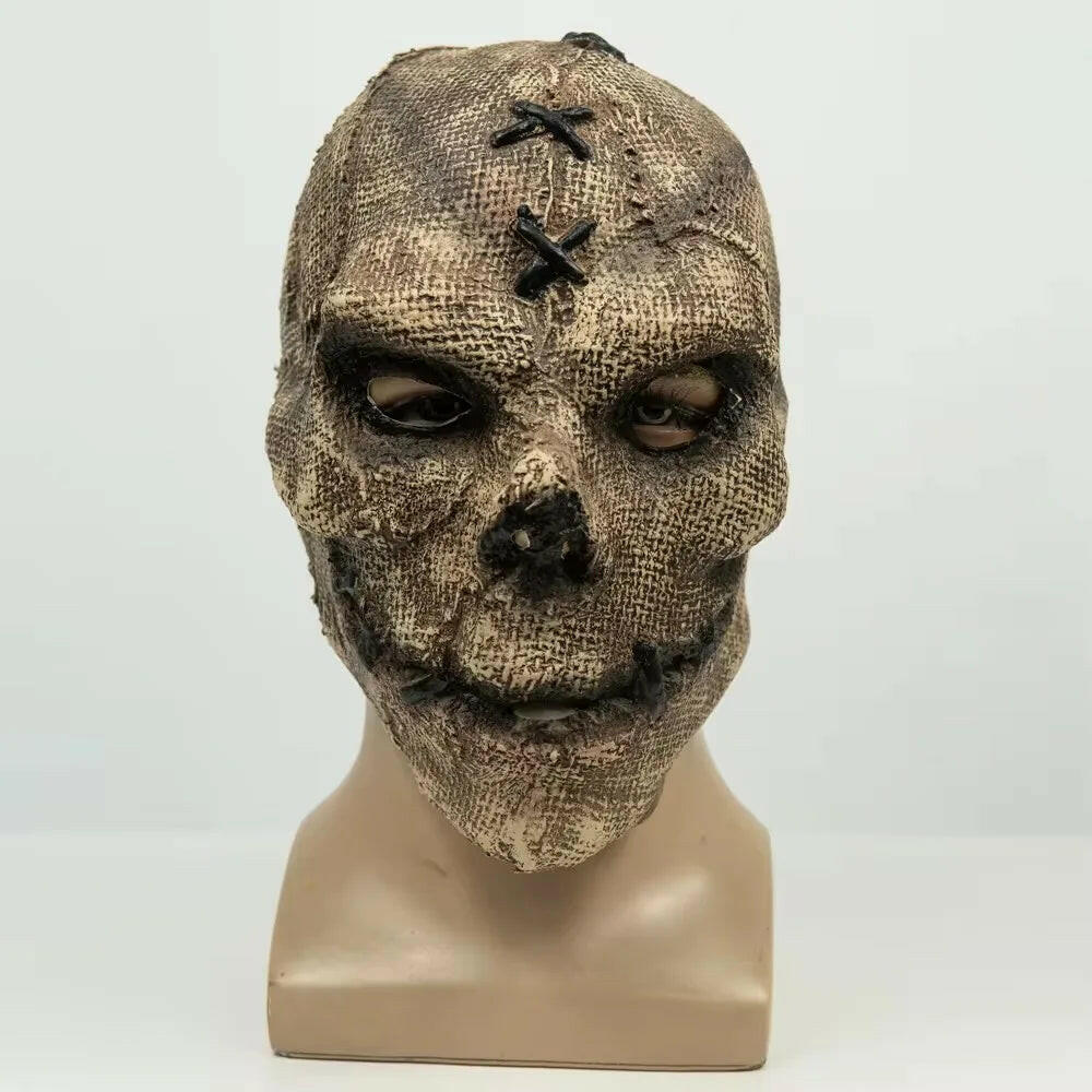 Horror Killer Skull Mask – Full-Head Latex Skeleton Helmet for Halloween and Cosplay