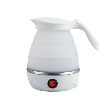 Foldable Portable Electric Teapot Water Heater - 600ML Travel Kettle for Household Use, 220V Kitchen Appliance.