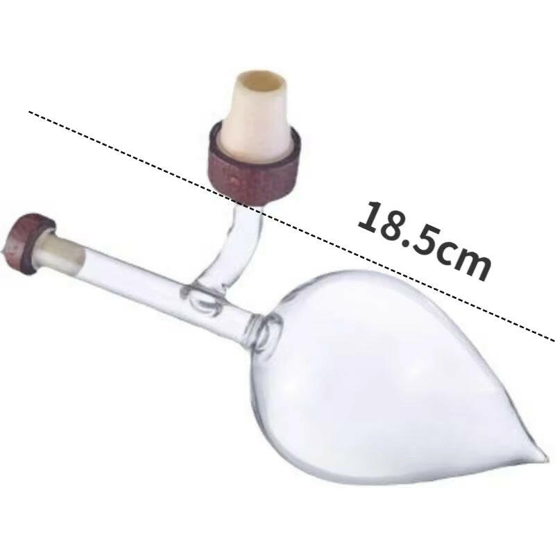 Elegant Red Wine Aerator & Pourer - Portable Round & Flask Shaped Glass Decanter Spout.