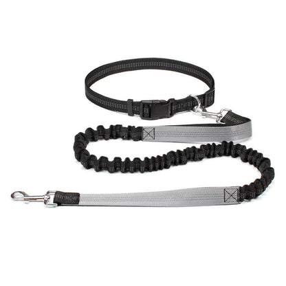 Premium Hands-Free Dog Leash with Adjustable Waist Belt and Chest Strap for Comfortable Walking, Running, and Jogging Adventures.