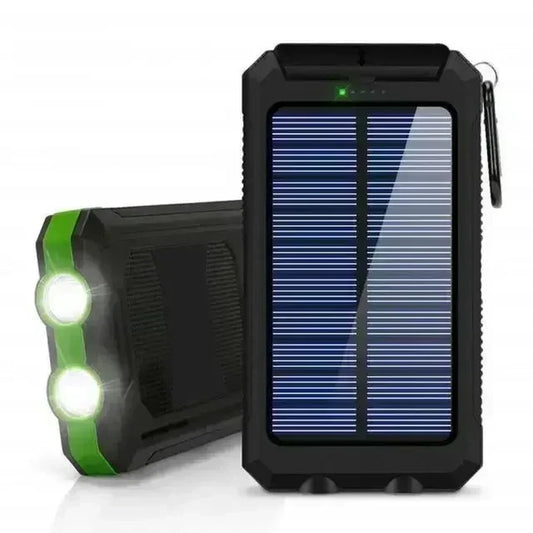 30,000mAh Solar Power Bank – Waterproof, Fast-Charging External Battery with SOS Light for iPhone, Samsung, Xiaomi & More
