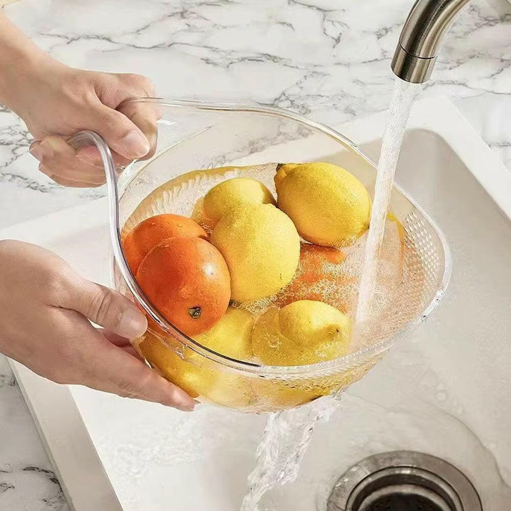 Transform Your Cooking Experience with Our Versatile Rice Washing Bowl - Durable Plastic Colander for Easy Food Prep!.
