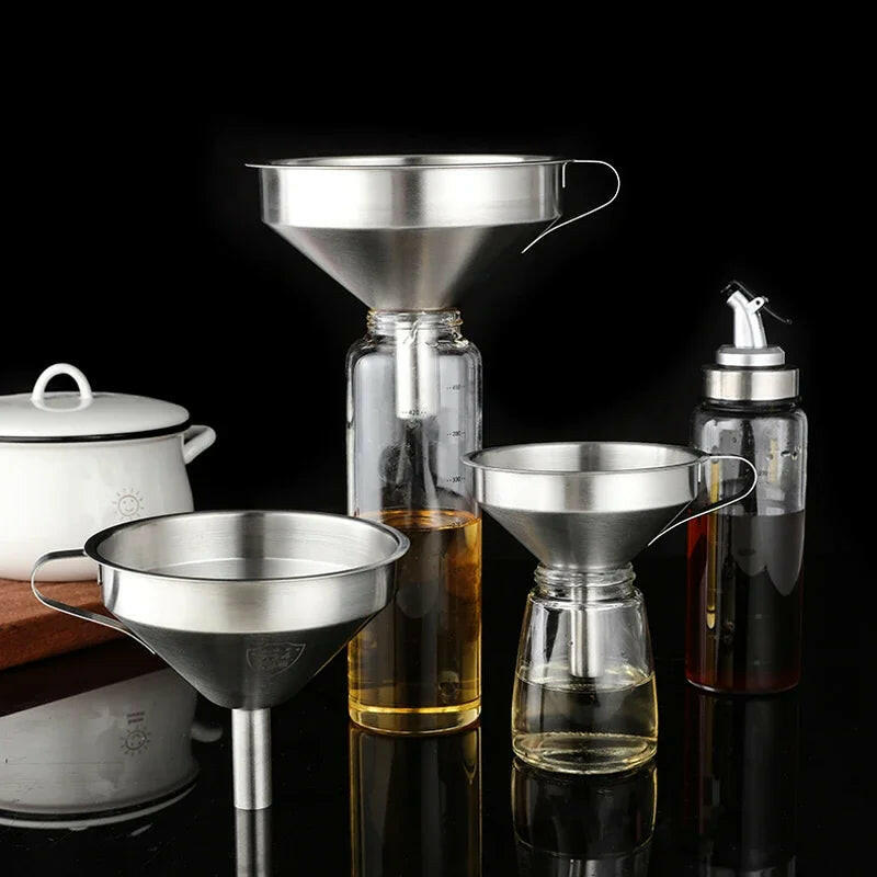 Premium Stainless Steel Funnel with Detachable Filter - Perfect for Canning and Kitchen Use!