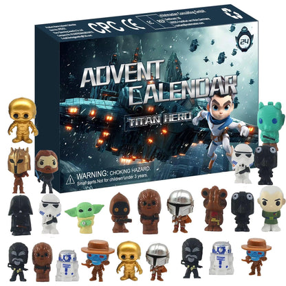 Star Wars Baby Yoda Advent Calendar – 24 Days of Grogu Mini Figure Surprises, Christmas Countdown Gift for Kids & Collectors.