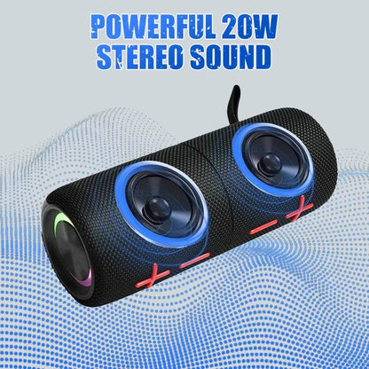 2-in-1 Magnetic Dual Bluetooth Speaker – 20W Waterproof TWS Stereo.