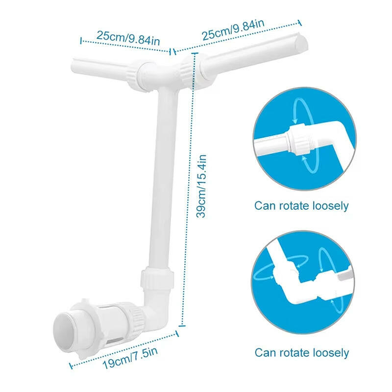 Double Head Fountain - Transform Your Pool Experience  - Adjustable Spray, Cooling Effect & Easy Installation for All Pools!.