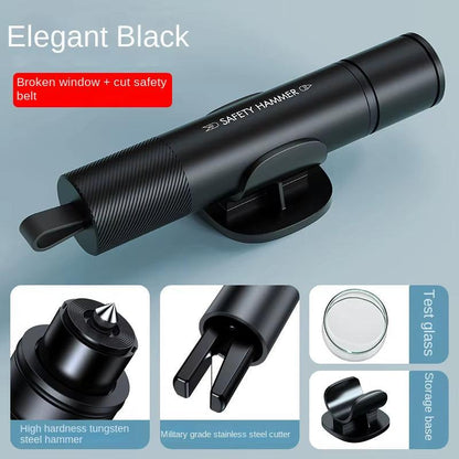 Break Free in Seconds – 2‑in‑1 Car Safety Hammer & Seatbelt Cutter.