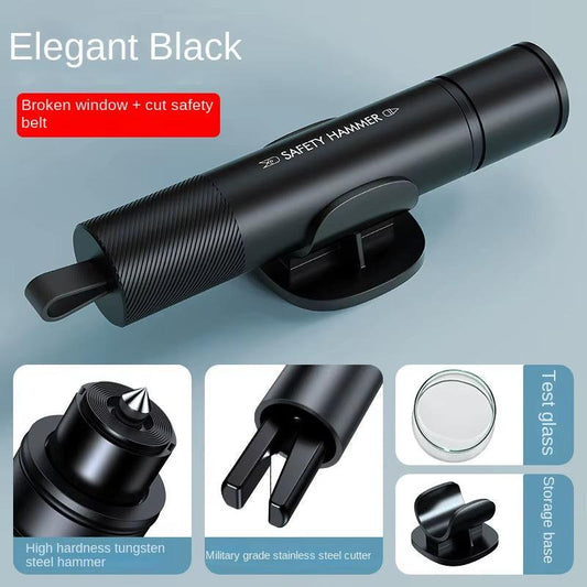 Break Free in Seconds – 2‑in‑1 Car Safety Hammer & Seatbelt Cutter.