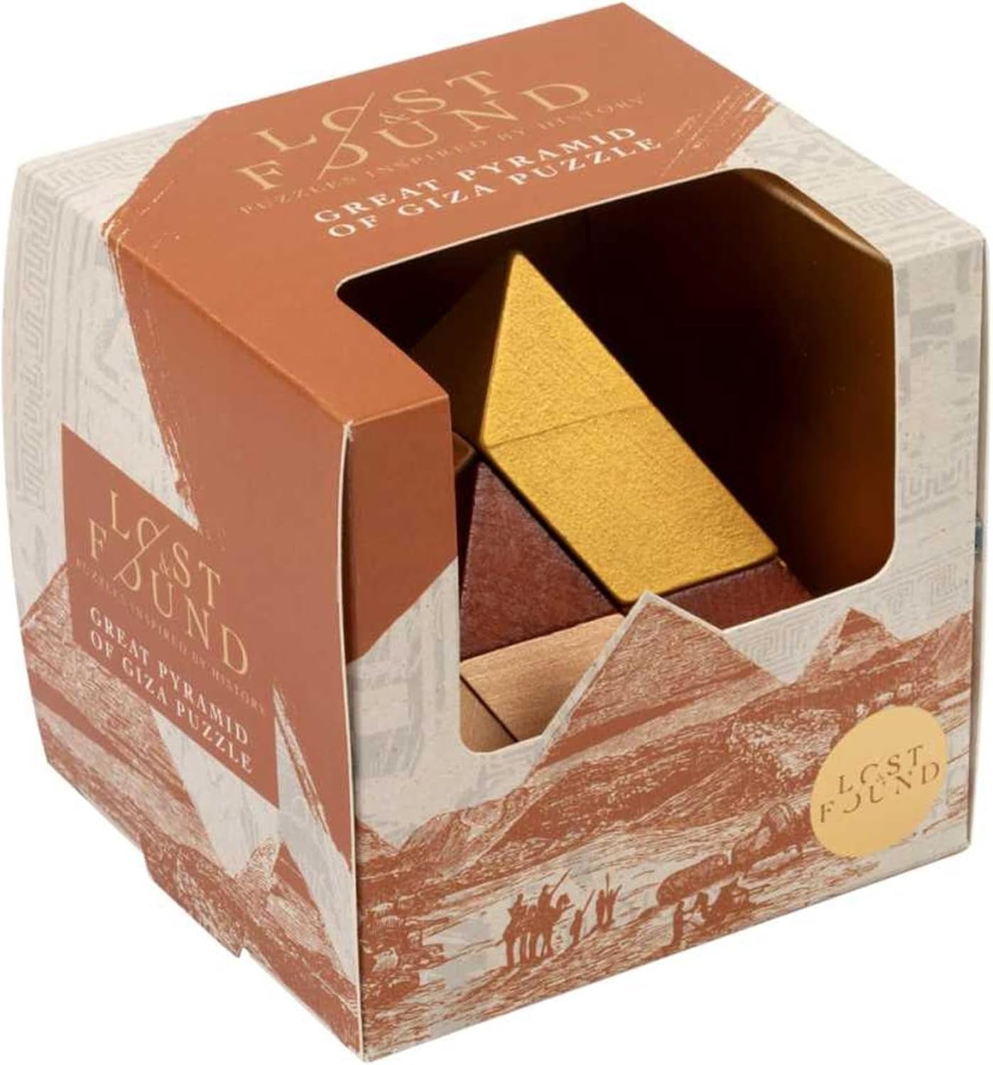 Great Pyramid of Giza Wooden Puzzle | Ancient Egypt Brain Teaser | Holiday Gift Challenge.